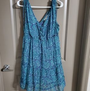 American Eagle Blue Patterned Dress
